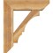 Ekena Millwork Balboa Slat Rough Sawn Bracket w/ Offset Brace, Western Red Cedar, 8"W x 28"D x 32"H BKT0806X28X32BOA06RWR - alternate 4